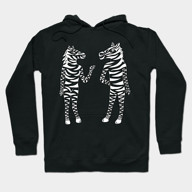 Couple Zebra Hoodie by martinussumbaji